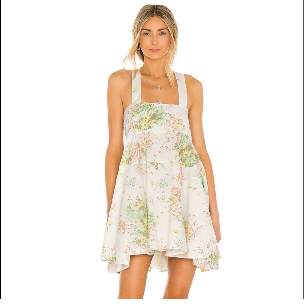 Free People Let The Sunshine Floral Dress NWOT